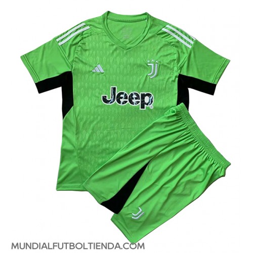 Camiseta Juventus Portero Segunda Equipación Replica 2023-24 para niños mangas cortas (+ Pantalones cortos)